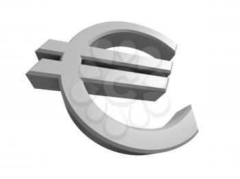 Royalty Free Clipart Image of a Euro