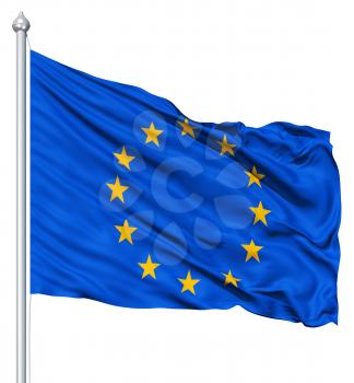 Royalty Free Clipart Image of the Flag of Europe