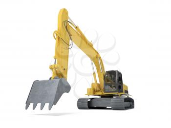 Royalty Free Clipart Image of an Excavator