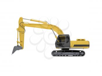 Royalty Free Clipart Image of an Excavator