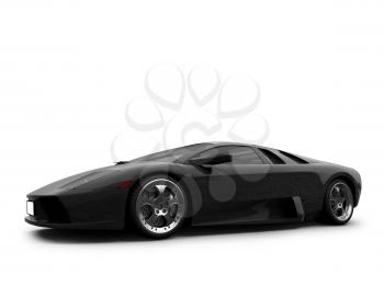 Royalty Free Clipart Image of a Ferrari