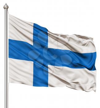 Royalty Free Clipart Image of the Flag of Finland