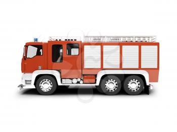 Royalty Free Clipart Image of a Firetruck