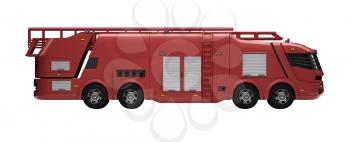 Royalty Free Clipart Image of a Firetruck