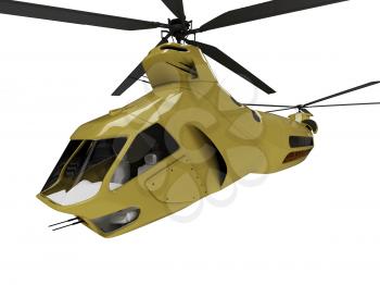 Royalty Free Clipart Image of a Helicopter