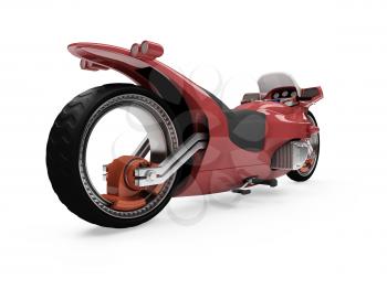 Royalty Free Clipart Image of a Motorcycle