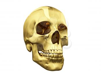 Royalty Free Clipart Image of a Skull