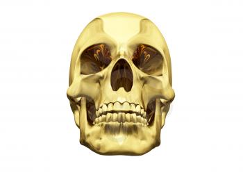 Royalty Free Clipart Image of a Skull