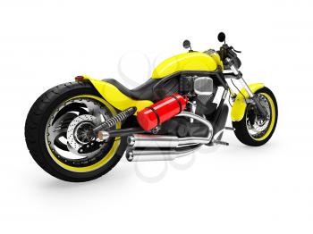 Royalty Free Clipart Image of a Motorcycle