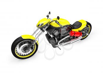 Royalty Free Clipart Image of a Motorcycle