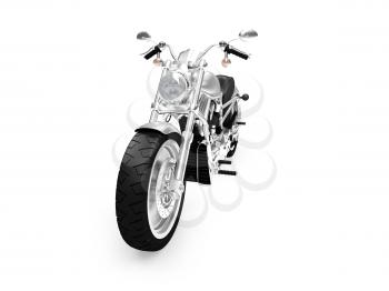 Royalty Free Clipart Image of a Motorcycle