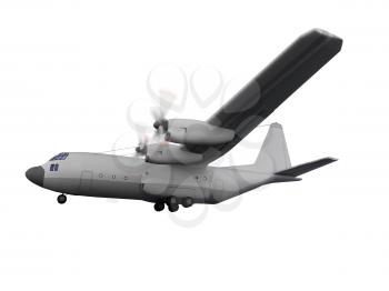 Royalty Free Clipart Image of an Airplane