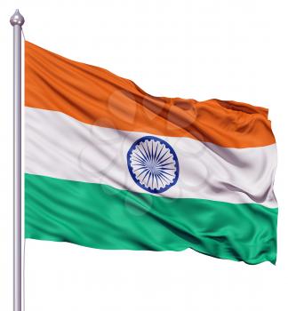 Royalty Free Clipart Image of the Flag of India