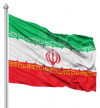 Royalty Free Clipart Image of the Flag of Iran