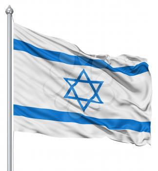 Royalty Free Clipart Image of the Flag of Israel