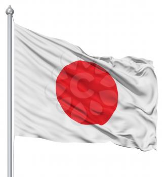 Royalty Free Clipart Image of the Flag of Japan