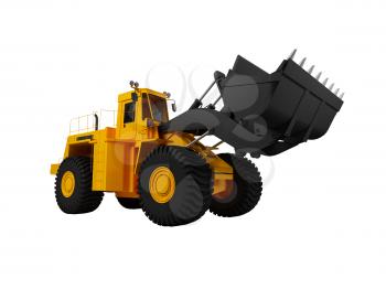 Royalty Free Clipart Image of a Construction Vehicle