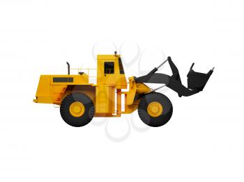 Royalty Free Clipart Image of a Construction Vehicle