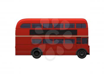 Royalty Free Clipart Image of a Double Decker Bus