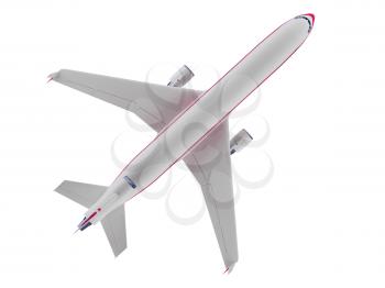 Royalty Free Clipart Image of an Airplane