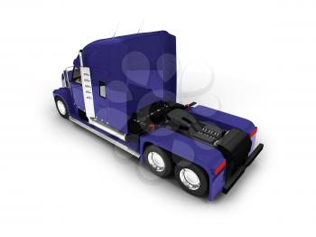 Royalty Free Clipart Image of a Transport Truck