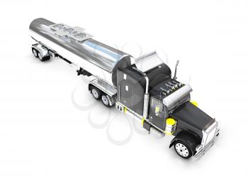 Royalty Free Clipart Image of a Transport Truck