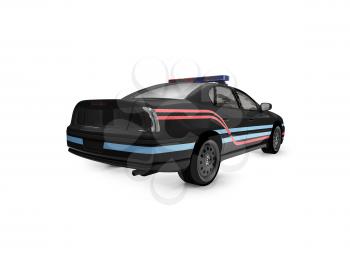 Royalty Free Clipart Image of a Police Car