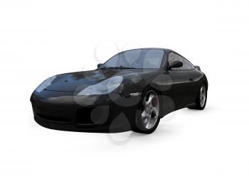 Royalty Free Clipart Image of a Porsche