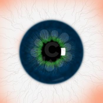 Royalty Free Clipart Image of an Eye