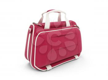 Royalty Free Clipart Image of a Red Handbag