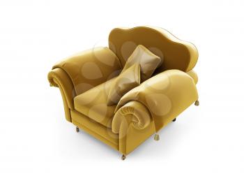 Royalty Free Clipart Image of an Armchair