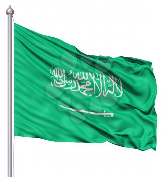 Royalty Free Clipart Image of the Flag of Saudi Arabia