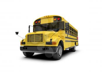 Royalty Free Clipart Image of a School Bus