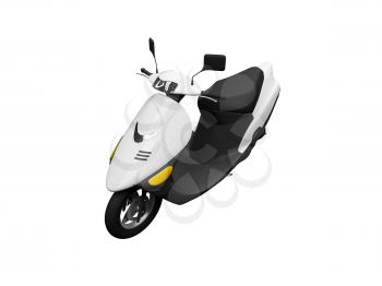 Royalty Free Clipart Image of a Scooter