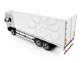 Royalty Free Clipart Image of a Transport Truck