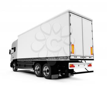 Royalty Free Clipart Image of a Transport Truck