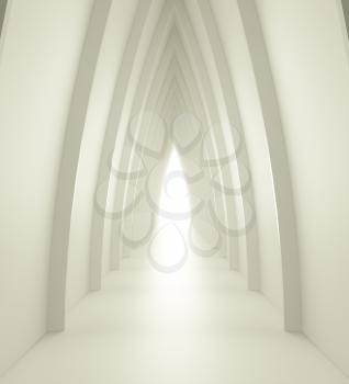 Royalty Free Clipart Image of a Corridor