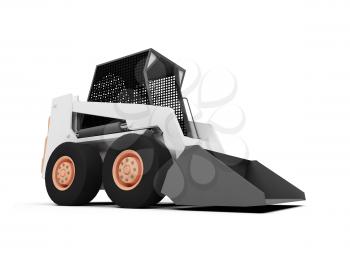 Royalty Free Clipart Image of a Construction Vehicle