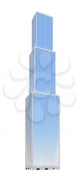 Royalty Free Clipart Image of a Skyscraper