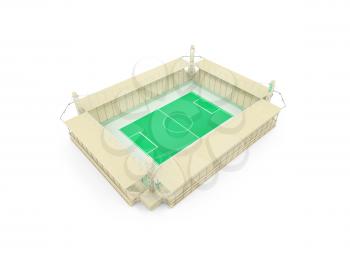 Royalty Free Clipart Image of a Stadium