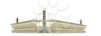 Royalty Free Clipart Image of a Stadium