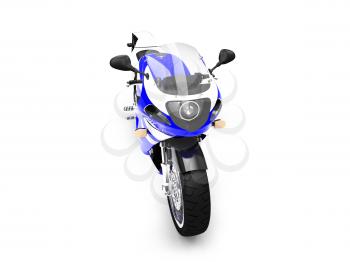 Royalty Free Clipart Image of a Motorcycle