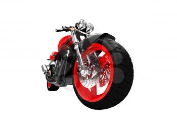 Royalty Free Clipart Image of a Motorcycle