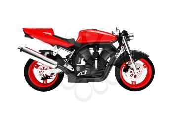 Royalty Free Clipart Image of a Motorcycle