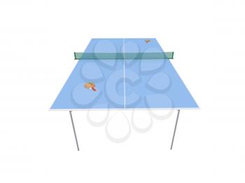 Royalty Free Clipart Image of Table Tennis