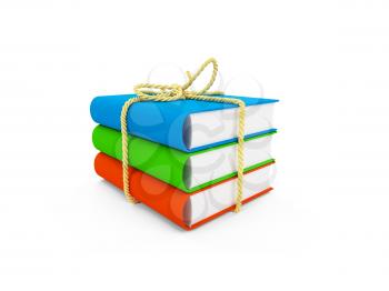 Royalty Free Clipart Image of a Stack of Books