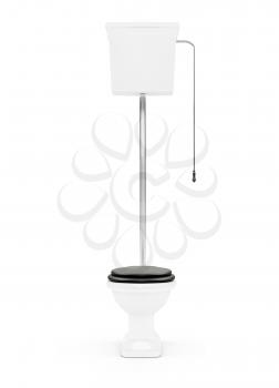 Royalty Free Clipart Image of a Toilet