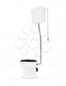 Royalty Free Clipart Image of a Toilet