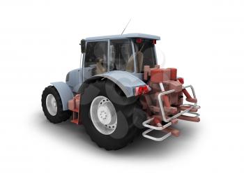 Royalty Free Clipart Image of a Tractor