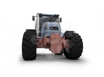 Royalty Free Clipart Image of a Tractor